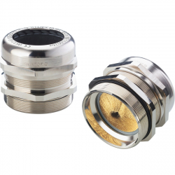 Dławnica kablowa mosiężna EMC M40 IP68 SKINTOP MS-M ATEX BRUSH 40x1,5 52110025 LAPP KABEL